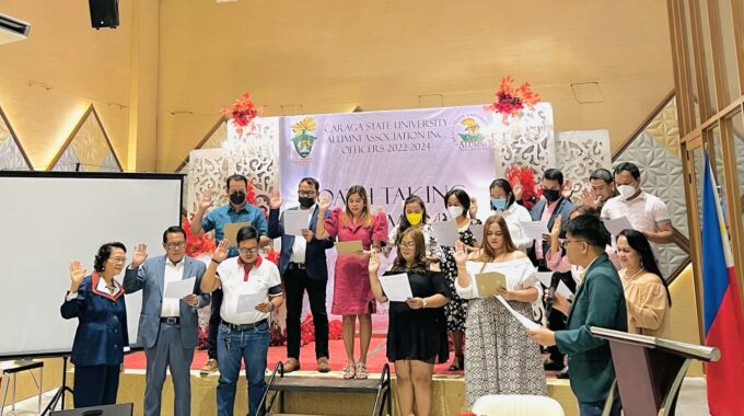 The CSU ALUMNI RELATIONS OFFICE HELD OATH TAKING AND INDUCTION FOR CSUAAI OFFICERS FOR 2022 – 2024